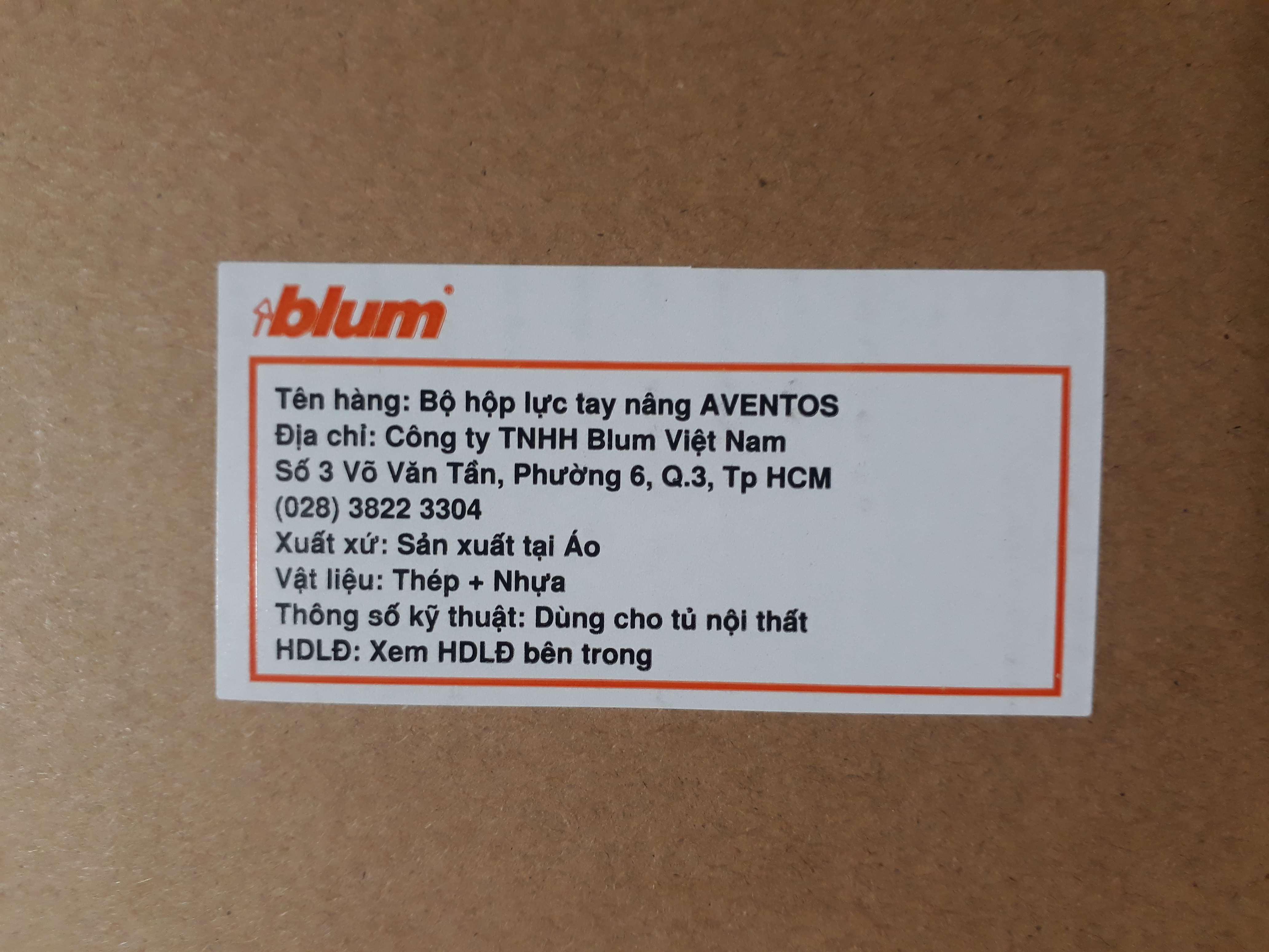 Tay nâng Blum HF22, HF25, HF28
