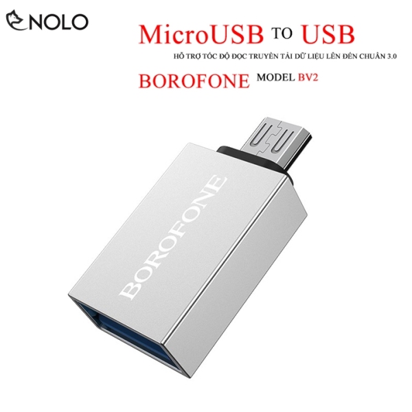 Bảng giá Bộ Đầu Chuyển Tín Hiệu Dữ Liệu OTG Model BV2 Chui MicroUSB Ra Cổng USB A Chuẩn Tốc Độ 3.0 Phong Vũ