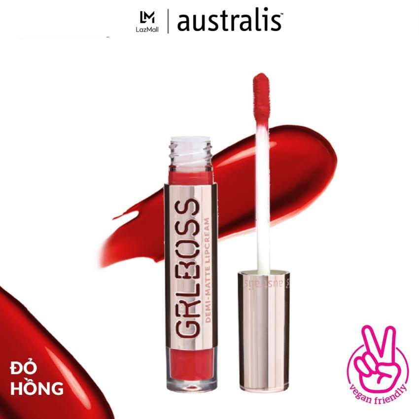 Son kem lì mịn môi Australis GRLBOSS Demi matte Lip Cream- 6ml