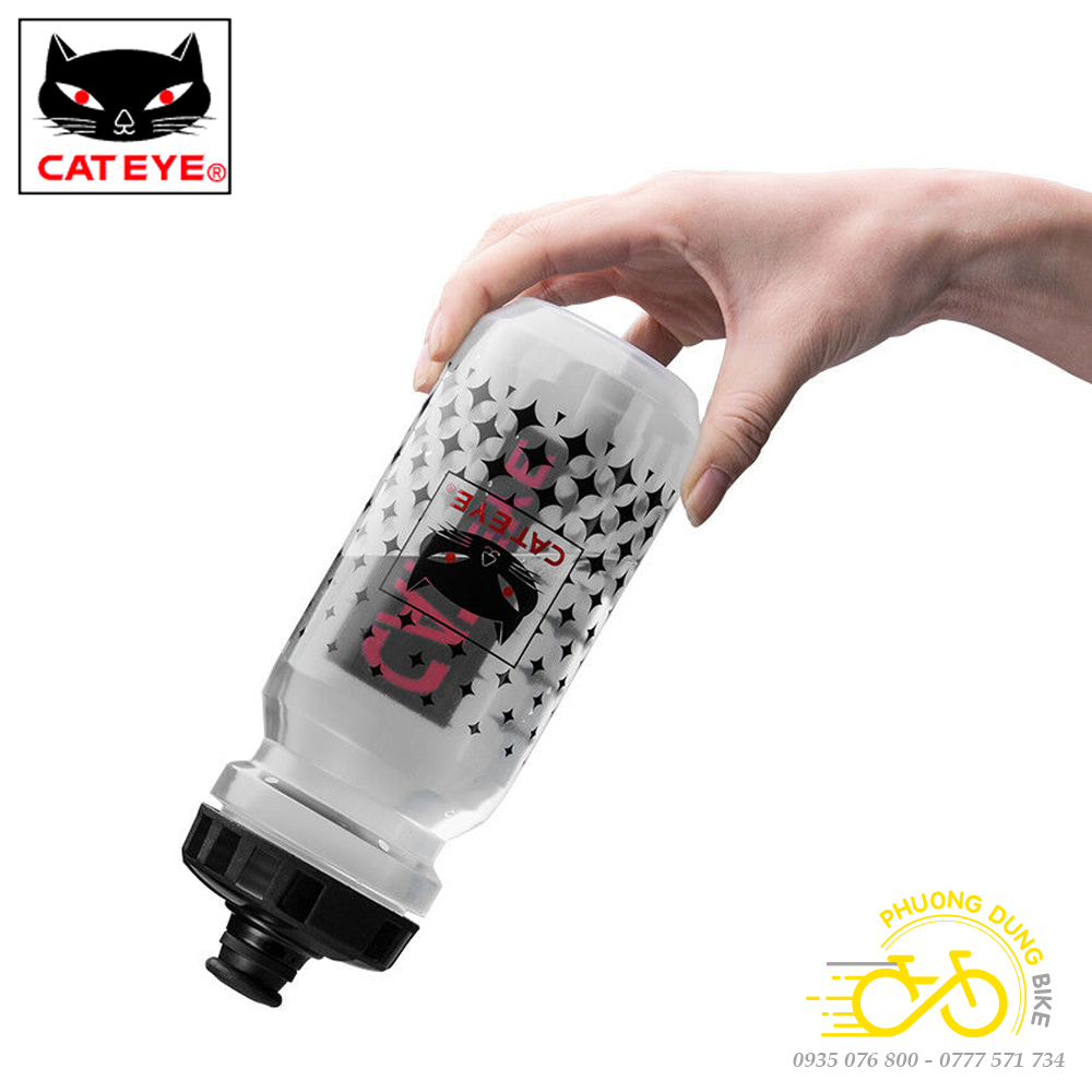 Bình Nước Xe Đạp CATEYE PP5 600ml – Nhựa An Toàn, Nhẹ, Dễ Bóp, Dùng Cho MTB/Road