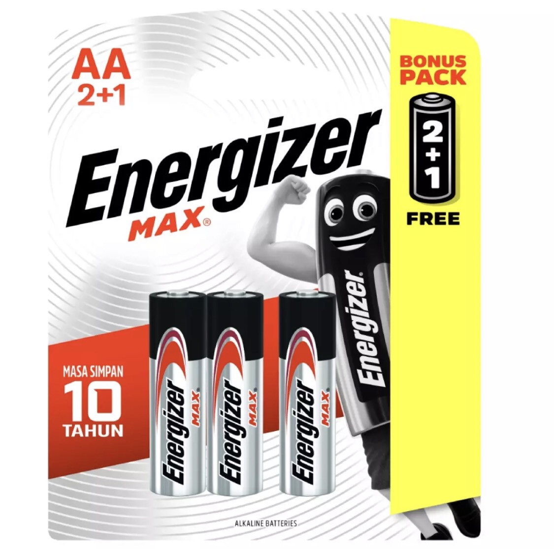 [HCM]Bộ 2 Vỉ Pin Energizer Alkaline Max AA E91 2+1 (6 viên)