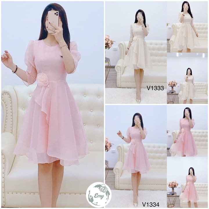 [HCM]ĐẦM VOAN LỤA TIỂU THƯ CAO CẤP ĐỦ SIZE 30 ĐẾN 72KG- V5