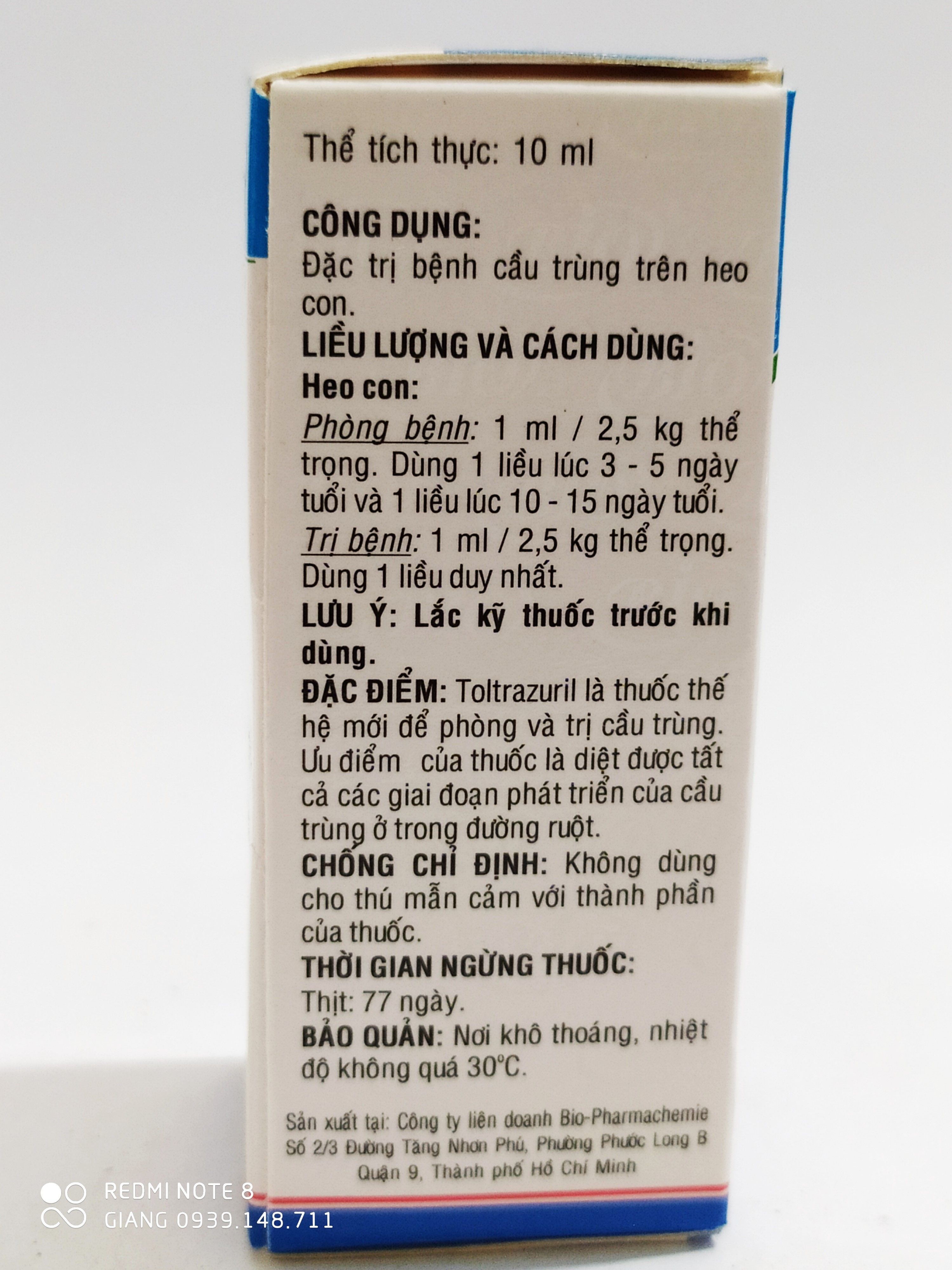 2 CHAI CẦU TRÙNG BIO COC LỌ 10ML