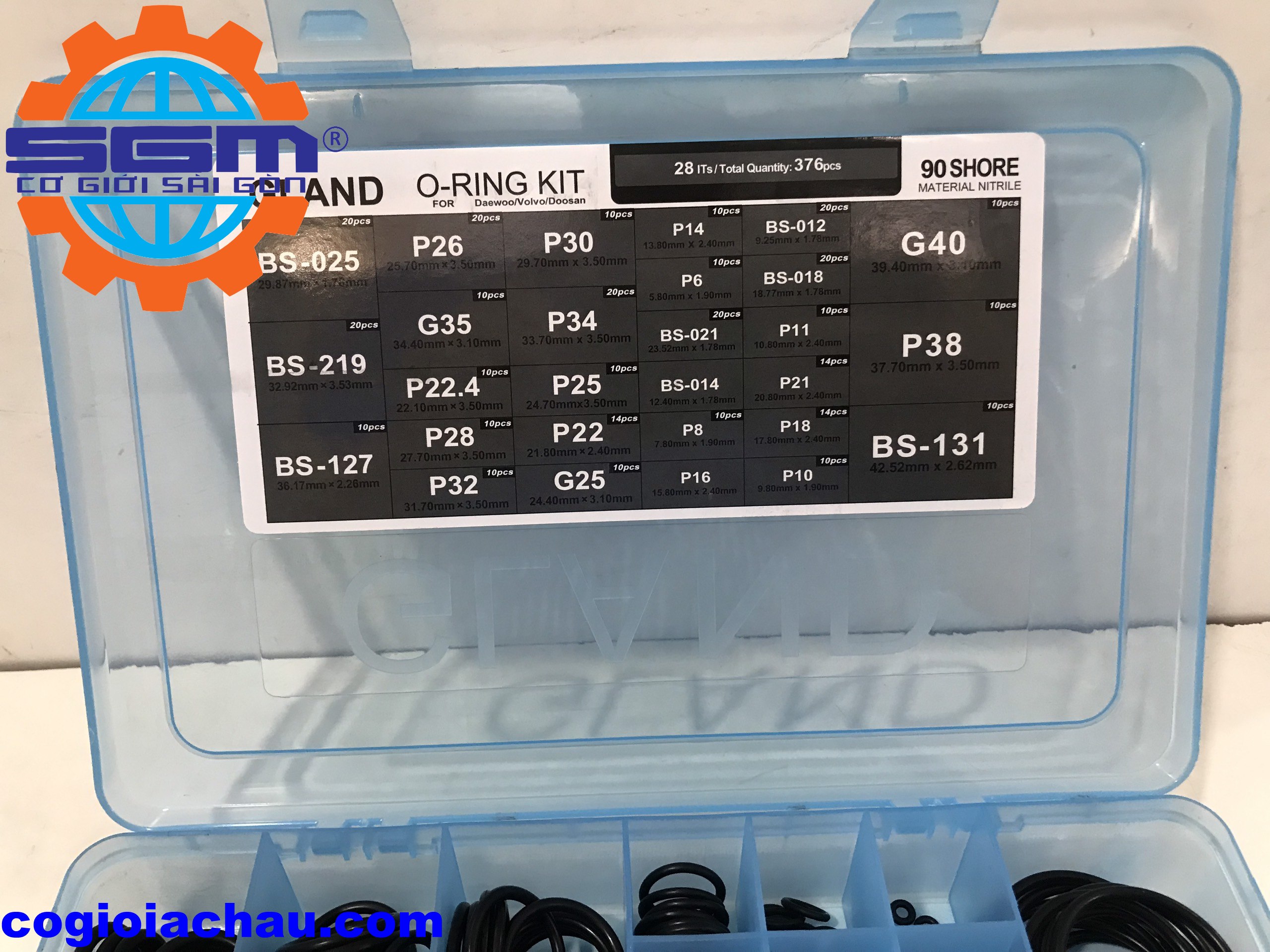 Bộ Oring kit For Daewoo Volvo Doosan ( Sin hộp)