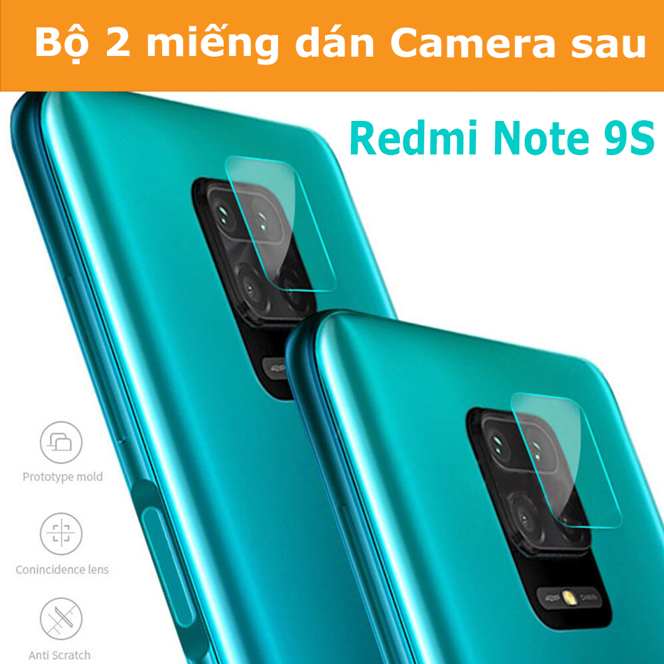 [HCM]Bộ 2 cường lực nano camera Xiaomi Redmi Note 9S 9 Pro dùng chung