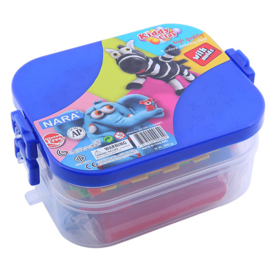 Đất nặn học tập 7 màu + bộ dụng cụ kiddy clay px380716smrt