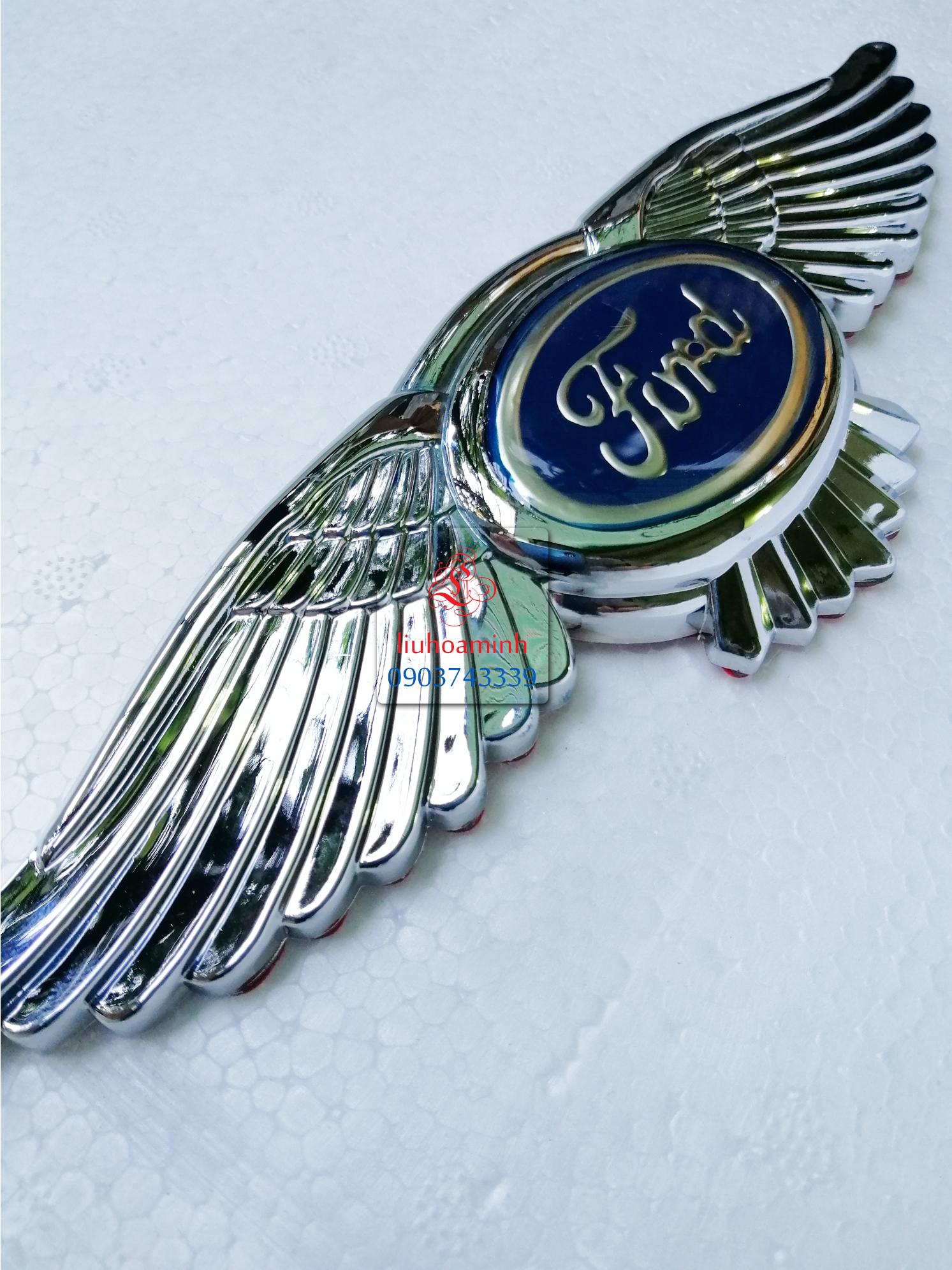 Logo cánh chim 3D Ford (nằm)
