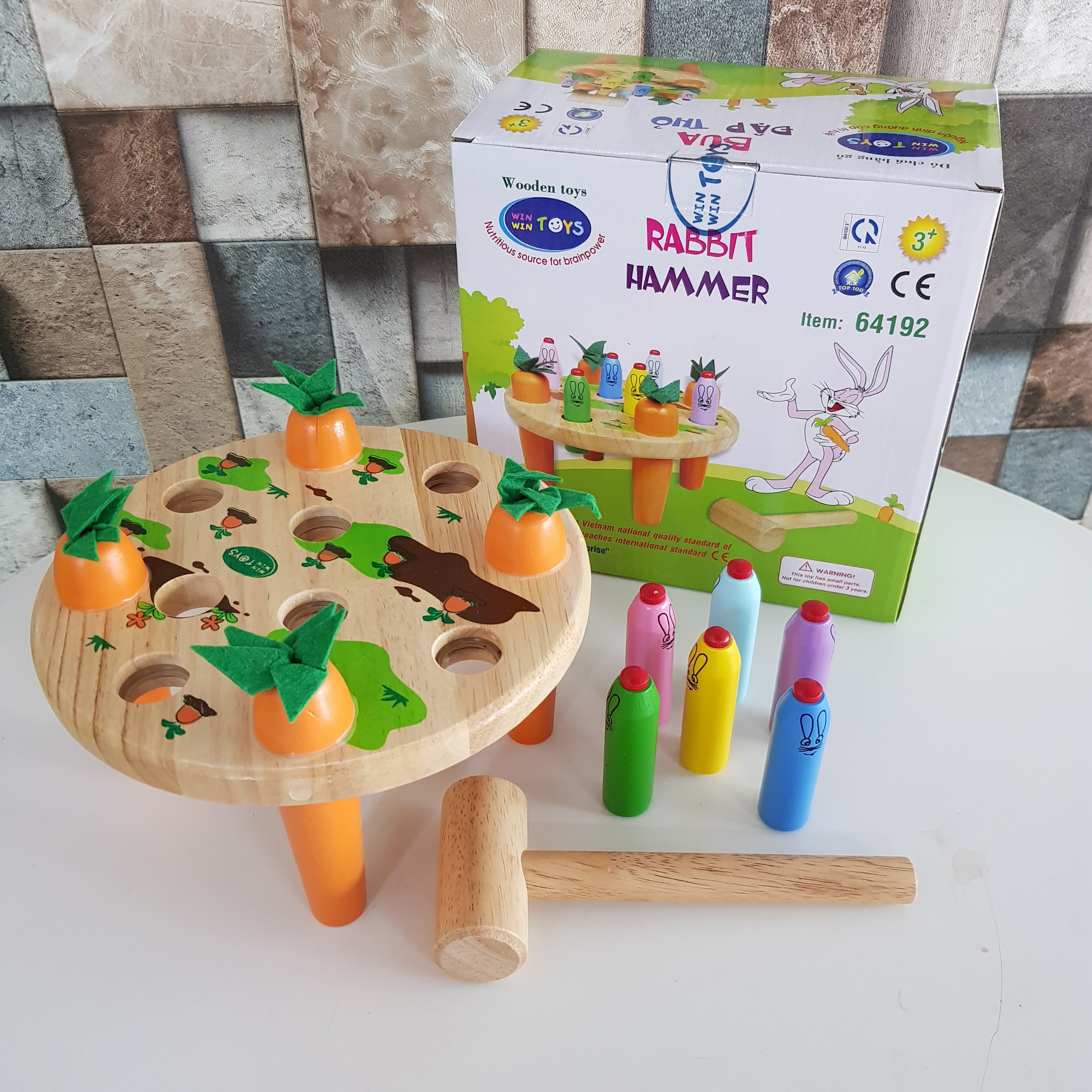 [HCM]Đồ chơi gỗ Winwintoys - Búa đập thỏ