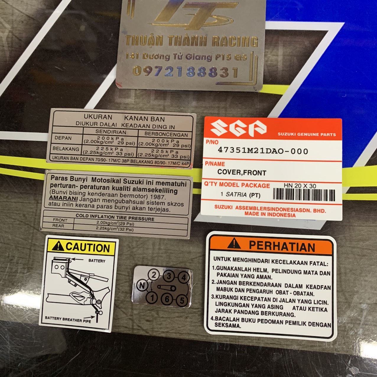 TEM SƯỜN SPORT 203 - SATRIA 206