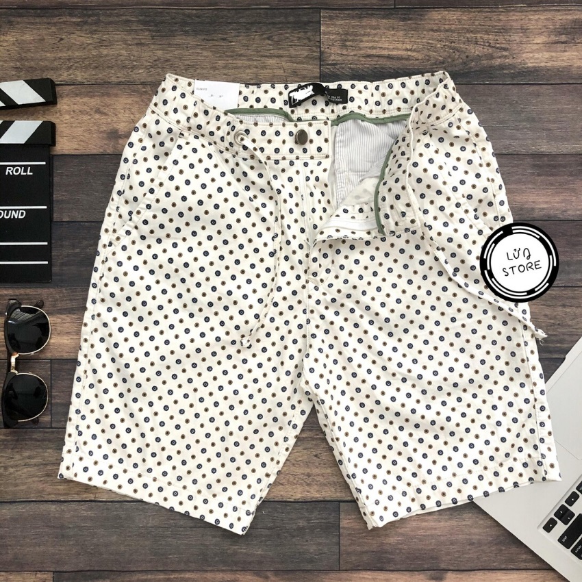 Quần short nam lưng thun chấm bi LỬNG STORE - LT58
