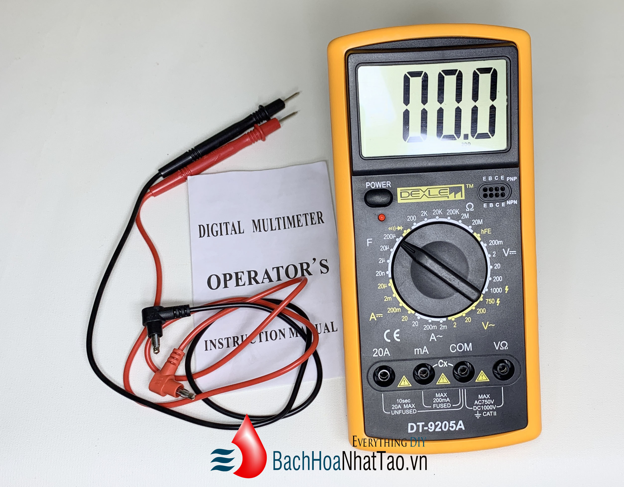 Đồng hồ đo vạn năng Digital 9205A VOM  Màn Hình Lớn