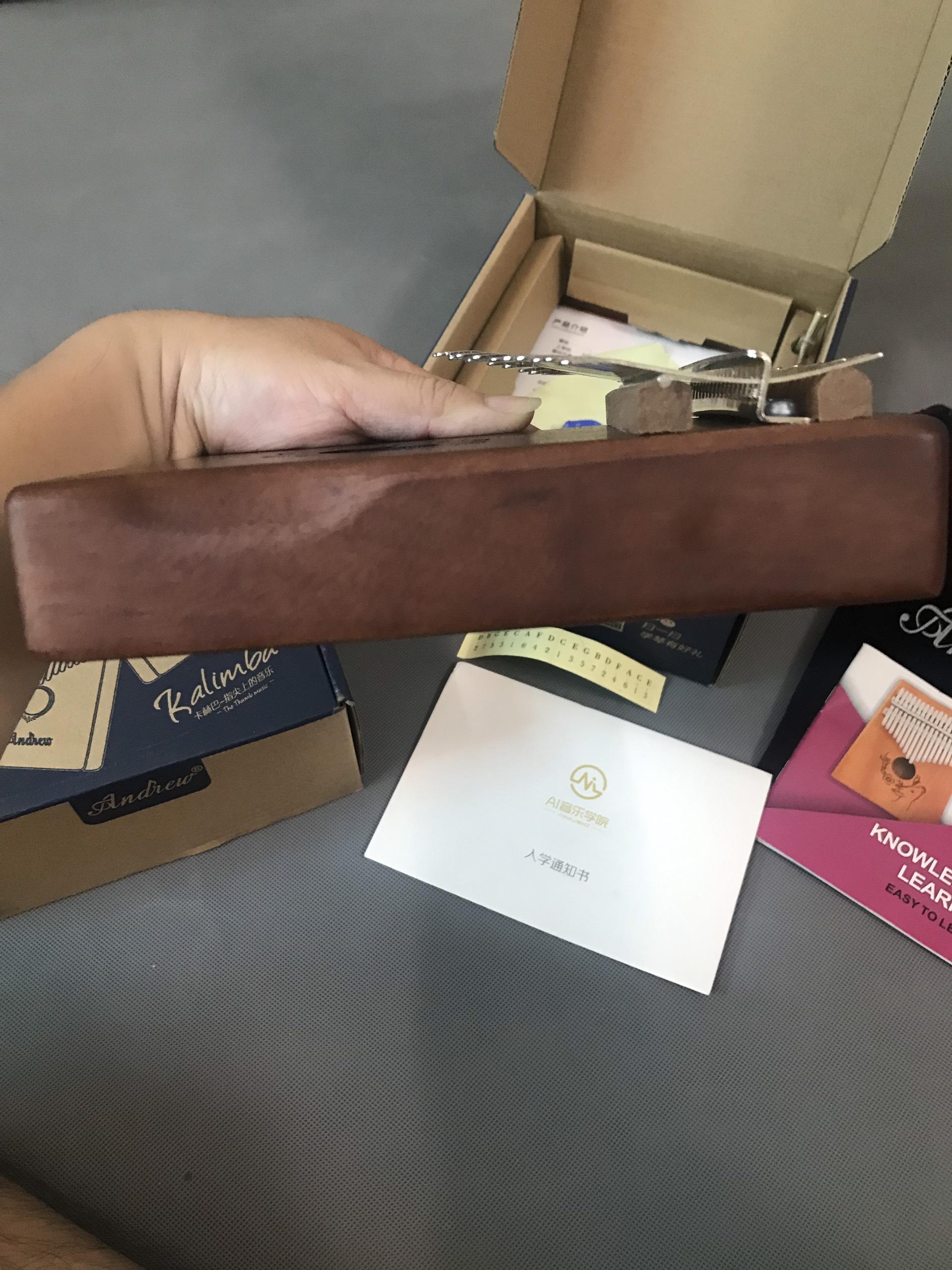 (Ảnh Thật) Đàn Gõ Kalimba Andrew Hoa Mai 17inch Cao Cấp