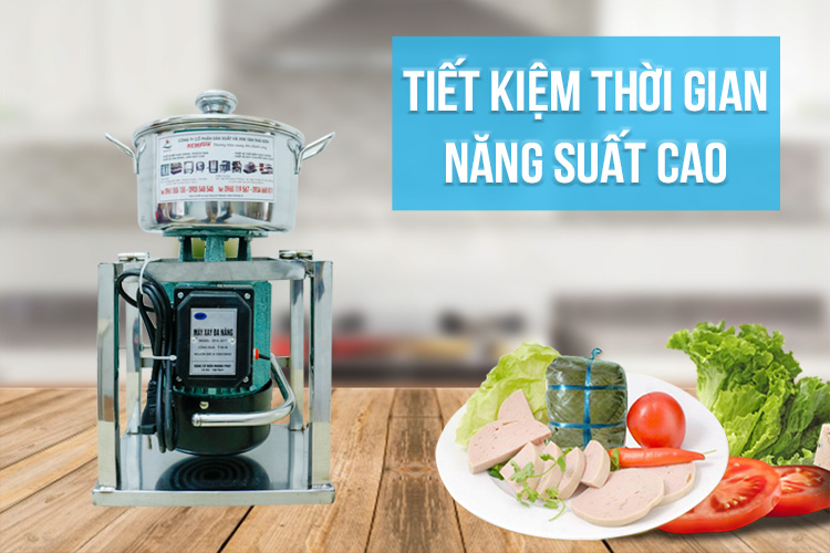 Máy xay giò chả 0.5 kg, Xay giò chả, cá NEWSUN - Máy xay thịt mini- Hàng chính hãng-Qùa Tặng phụ kiện