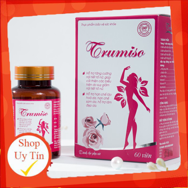 [HCM]TRUMISO TĂNG VÒNG 1 + Tặng 1 Gel Trumiso – VIÊN UỐNG NỘI TIẾT TỐ NỮ (HỘP 60 VIÊN) - Chính hãng- TS001 giá rẻ