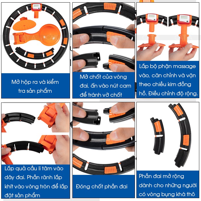 VÒNG LẮC EO THÔNG MINH HULA HOOP THẾ HỆ MỚI ( mới )