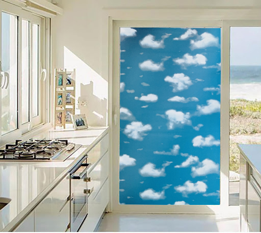 5M DECAL DÁN KÍNH MỜ MÂY XANH DECAL DÁN CỬA KÍNH DECAL PHÒNG KHÁCH DECAL TOLET DK56