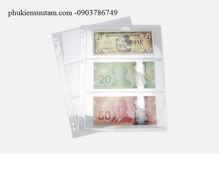 [HCM]Phơi tiền giấy 3 ngăn Kích thước phơi đựng tiền là: 215 x 280 mm kích thước mỗi ngăn: 197 x 85 mm màu trong suốt - P000003