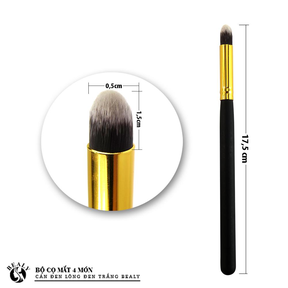 BỘ CỌ MẮT 4 MÓN CÁN ĐEN LÔNG ĐEN TRẮNG BEALY