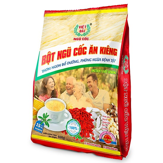 Bột Ngũ Cốc Ăn Kiêng Việt Đài 600g
