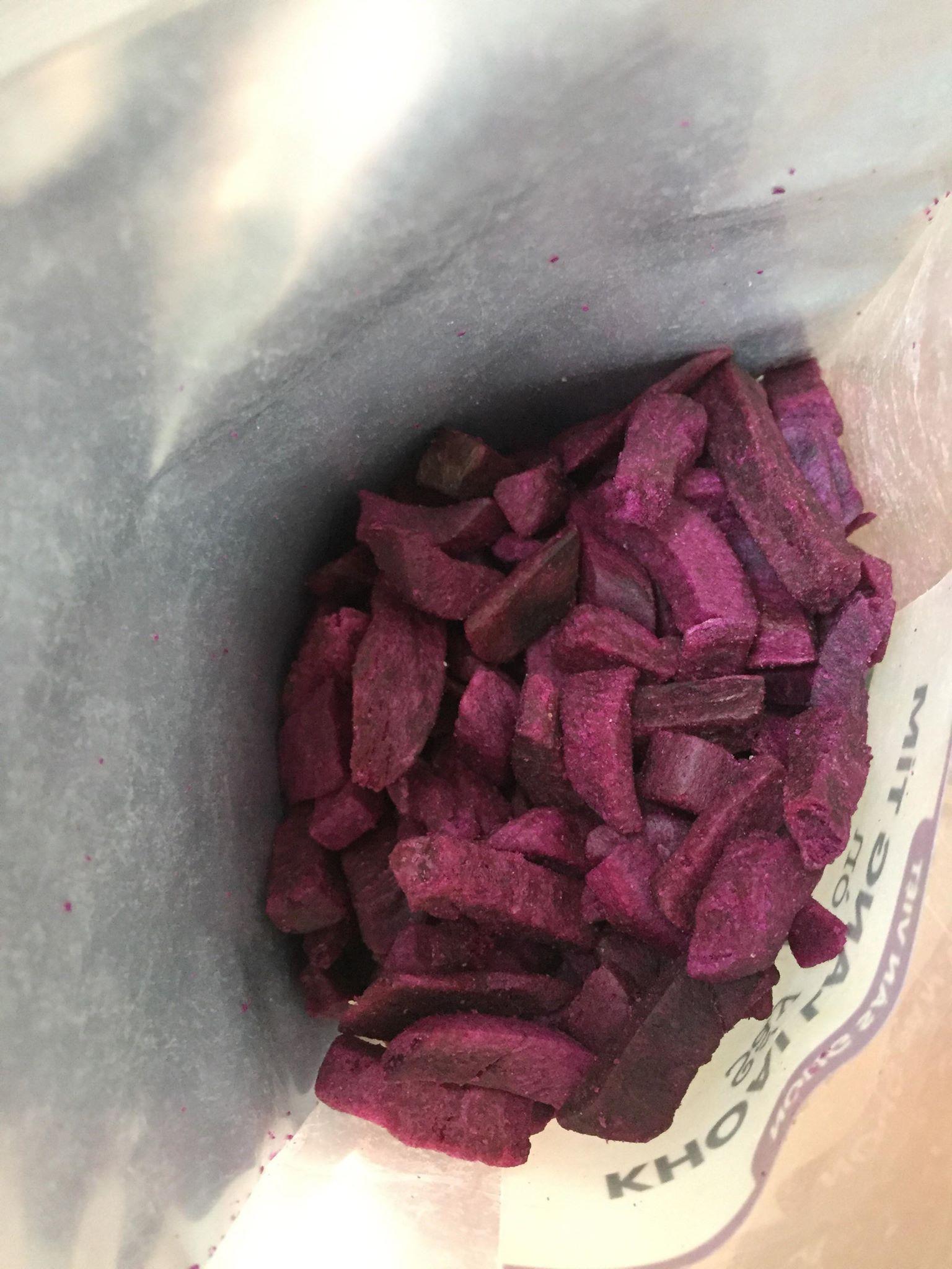 1 Kg Khoai Lang Tím Sấy Giòn ( vụn)