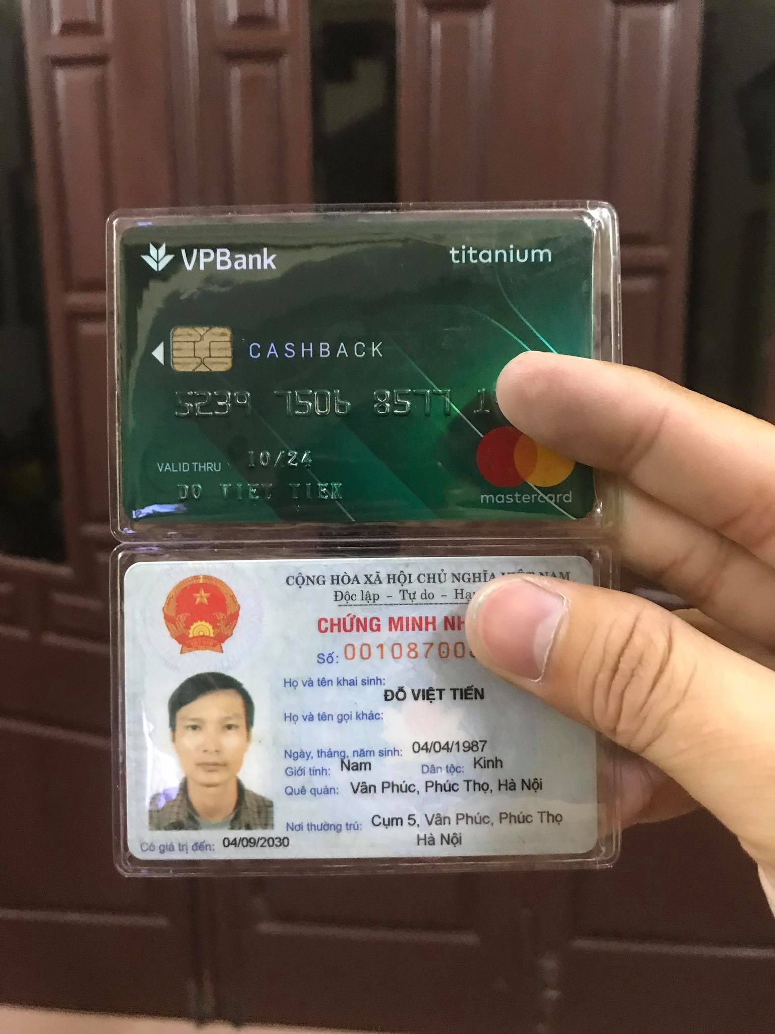 Bộ 4 chiếc Túi đựng  CCCD , thẻ ATM , Bằng lái xe