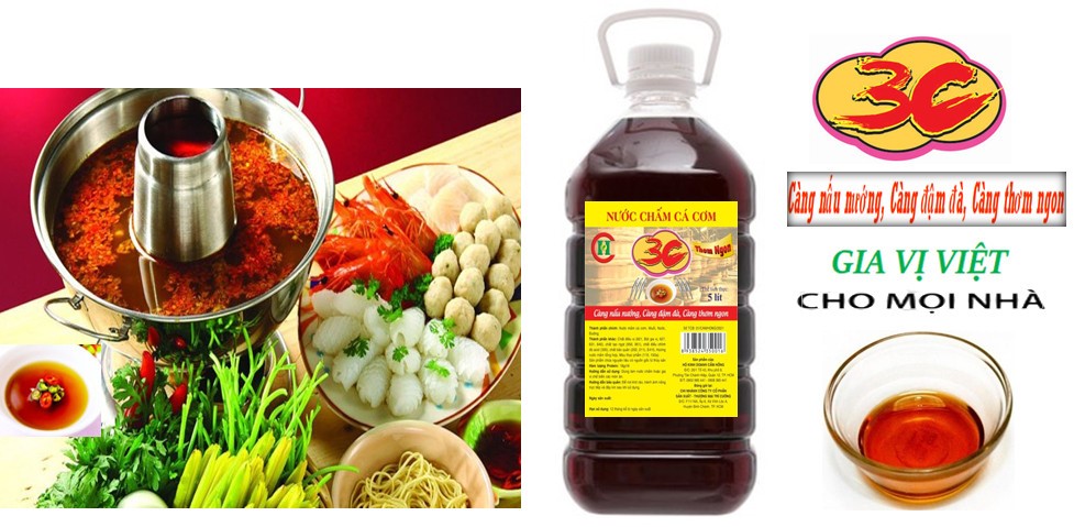 Thùng 5 lít nước chấm cá cơm 3C càng chấm càng ăn càng ngon cao cấp