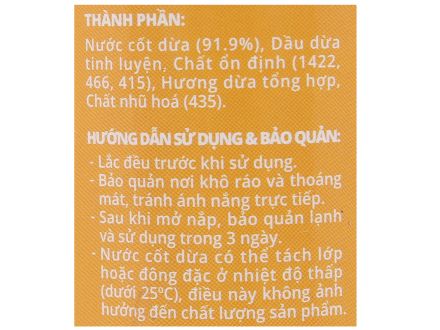 Nước cốt dừa tươi Coco ximv- lon 160ml
