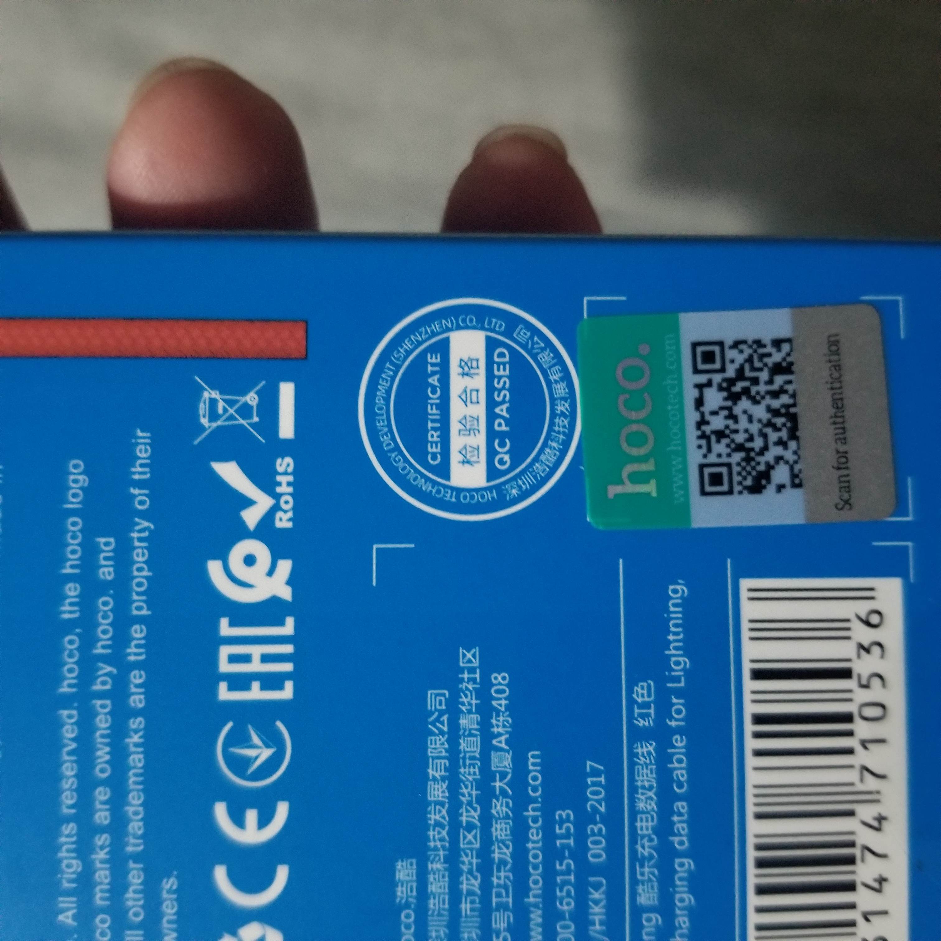 [Thương Hiệu HOCO] Cáp sạc Hoco X38 Lightning(2.4A, Sạc nhanh,  1 Mét)  - màu ngẫu nhiên