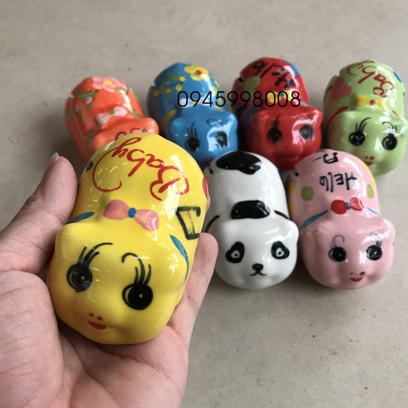 Heo đất mini sứ Bát Tràng siêu cute chỉ bằng nắm tay