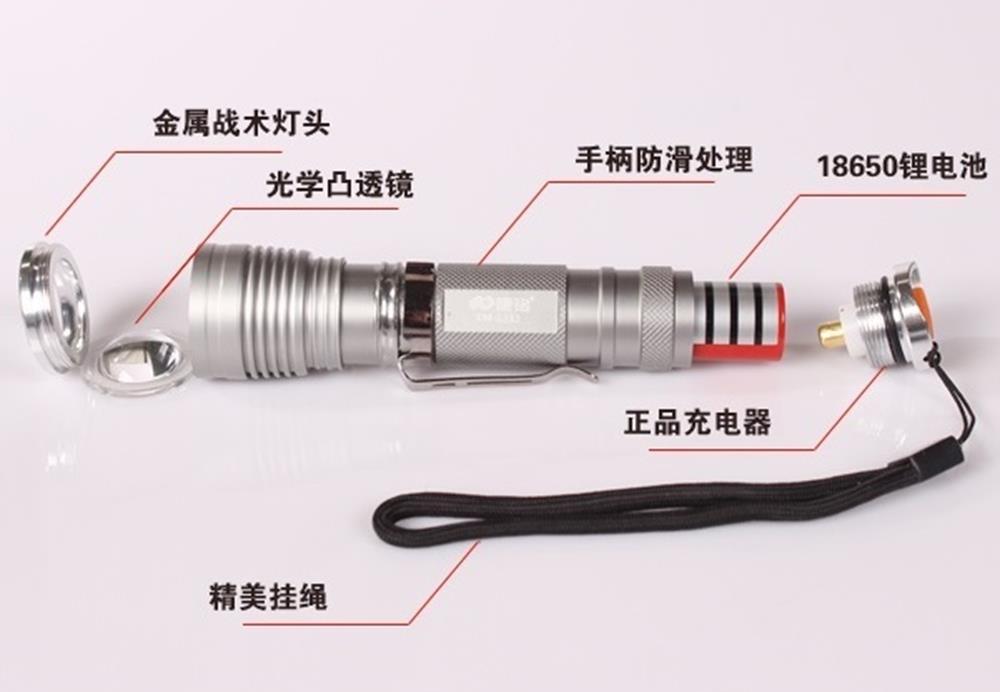Đèn pin sạc điện siêu sáng K38030.HY575