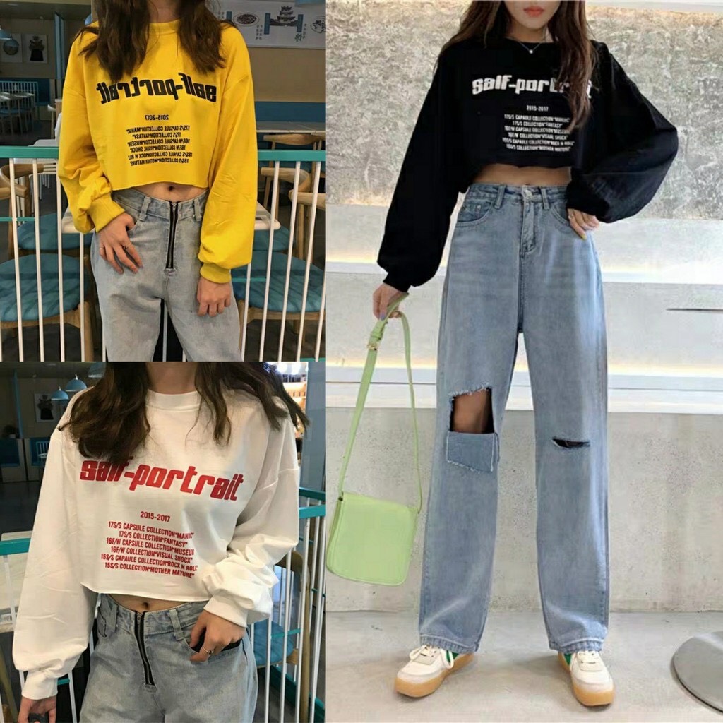 Áo Thun Tay Dài Croptop Salf