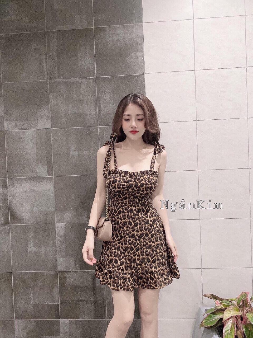 [HCM]ĐẦM BEO HAI DAY CỘT NƠ VAI XÒE NHẸ