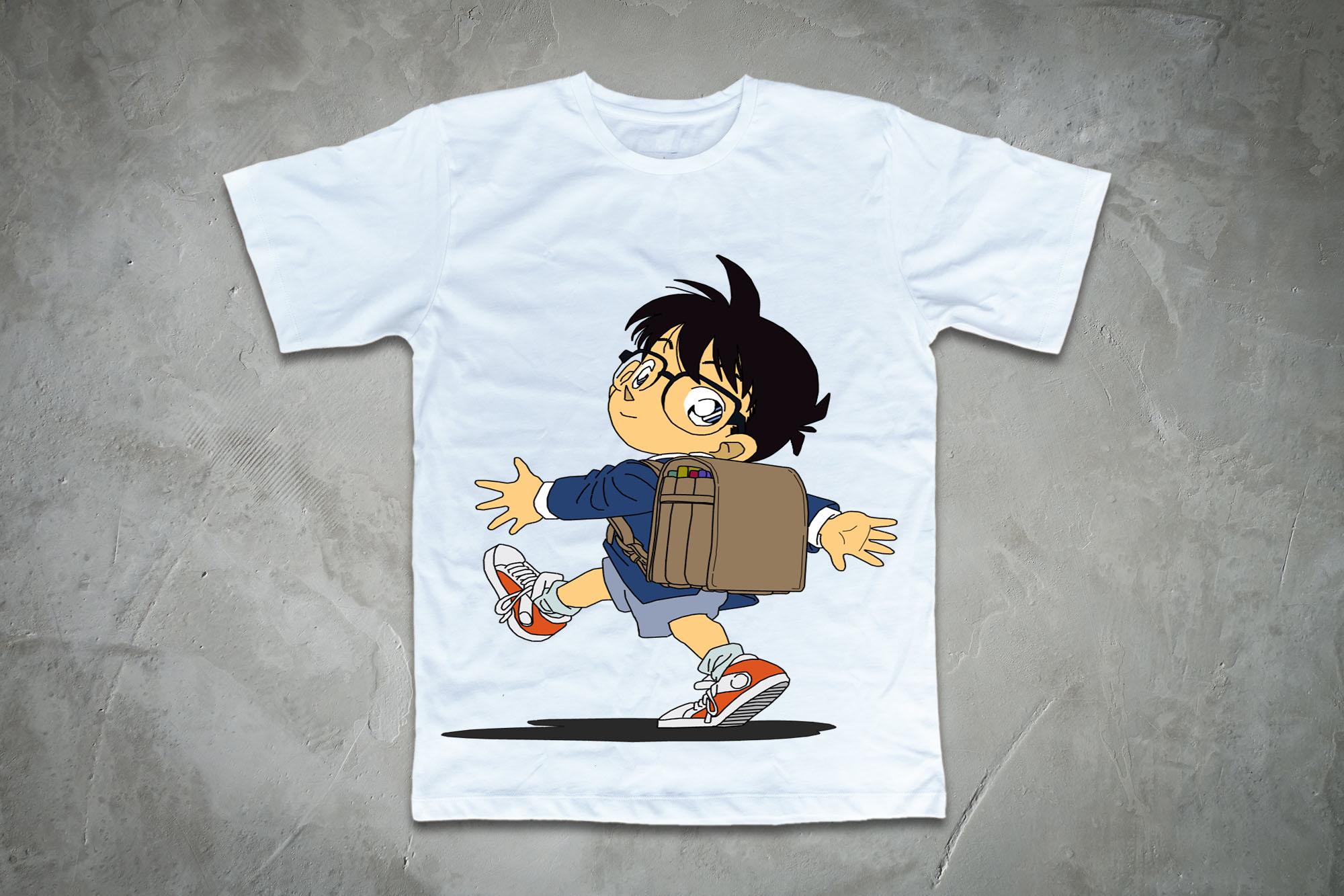 [HCM]Áo thun in hình Conan đi học