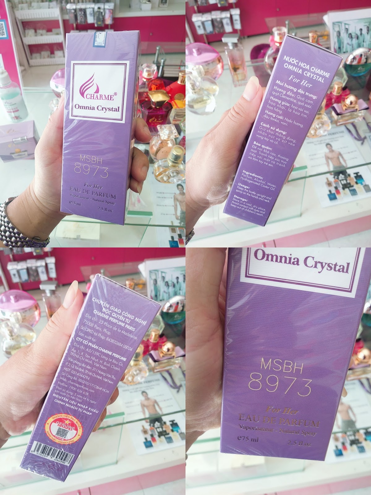 [HCM] Nước Hoa Nữ Omina Amethyste 75ml và 35 ml