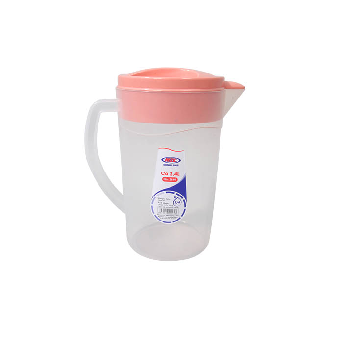 Ca đựng nước chia vạch - ca trơn 2.4l song long 2849- nhựa pp nguyên sinh an toàn tuyệt đối