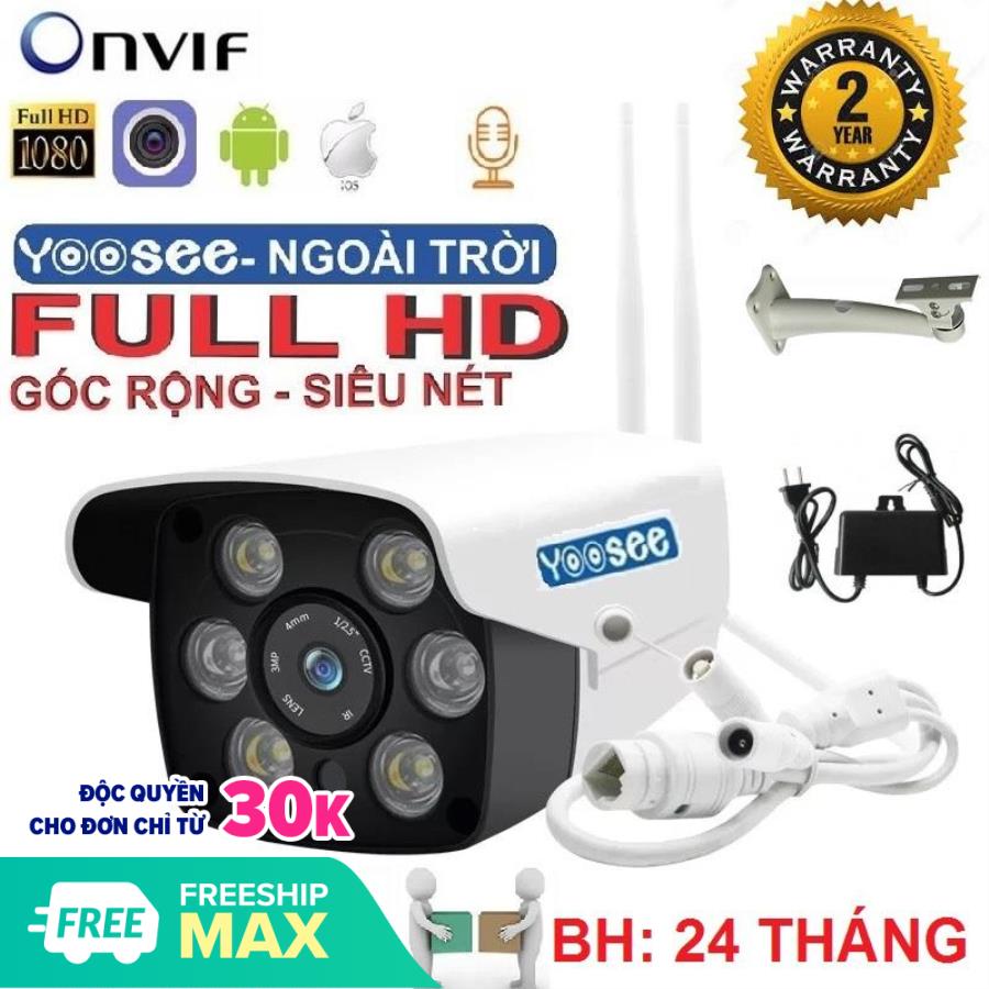 >> BÁO GIÁ (BẢO HÀNH 24 THÁNG, SALE 50%)CAMERA WIFI YOOSEE 2.0MP FULLHD 1920 X 1080,CAMERA WIFI KHÔNG DÂY HỖ TRỢ GHI ÂM, | Shopee Lazada Sendo Tiki mới nhất 60 (Bảo Hành 24 tháng - Lỗi Đổi Mới) Camera Wifi ngoài trời - trong nhà , CAMERA Yoosee ZQ26 Full 1080 HD - Camera không dây hỗ trợ 2 đèn hồng ngoại và 4 đèn LED xem đêm có Màu Cực Nét