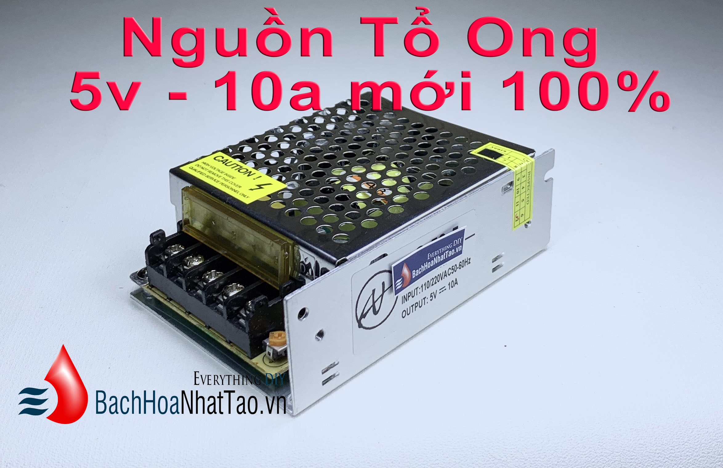 Nguồn tổ ong 5v 10a 50w mới 100%