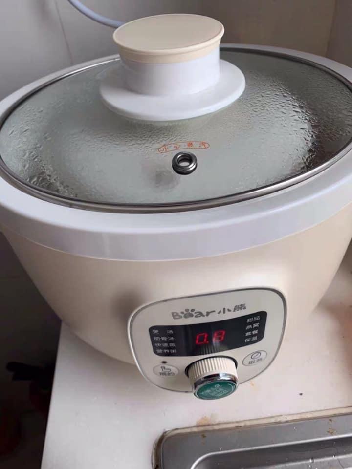 Nồi nấu cháo chậm ninh hầm cách thủy BEAR 1.8L