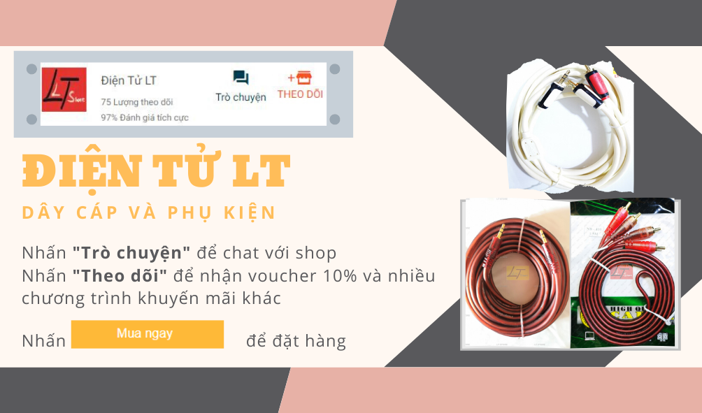 Cáp loa 4 đầu hoa sen AV dài 10M cao cấp (Dây loa AV 4 đầu)