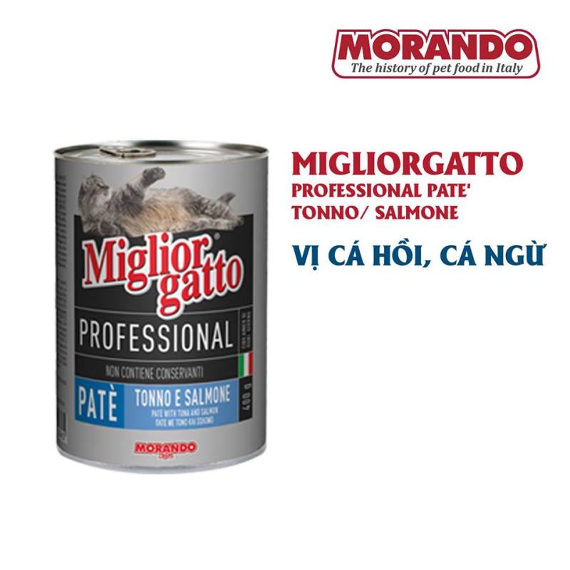 Thức ăn mèo pate Ý Morando