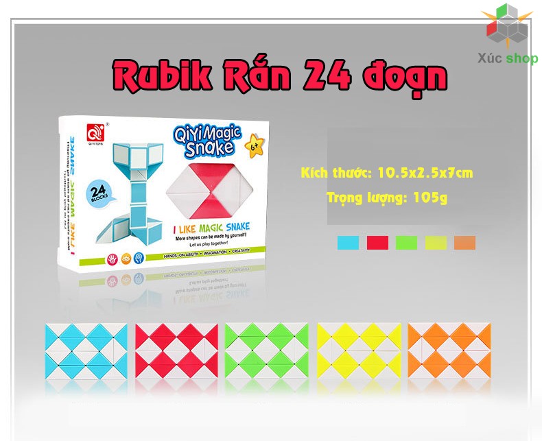 Rubik rắn - Magic Snake - 24 đoạn