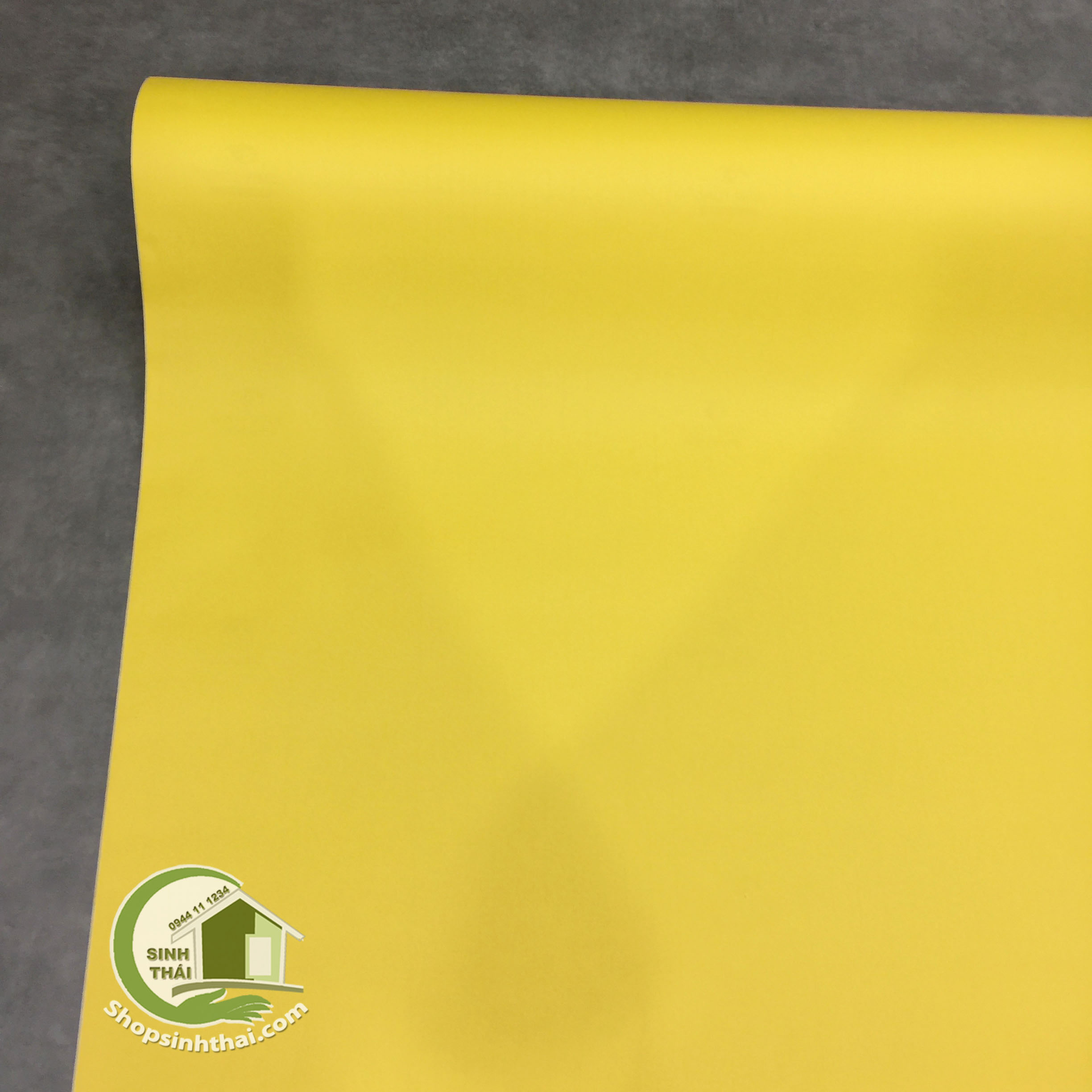 [HCM]Giấy Dán Tường Màu Vàng Nhám [ 50cm x khổ 120cm ] Có Sẵn Keo