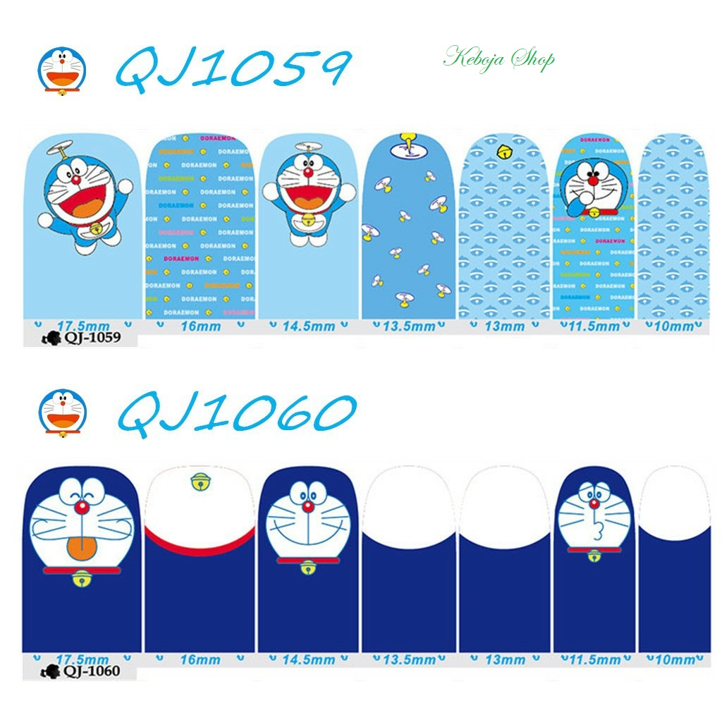 [HCM]Dán móng tay họa tiết hoạt hình dễ thương Doremon Doraemon