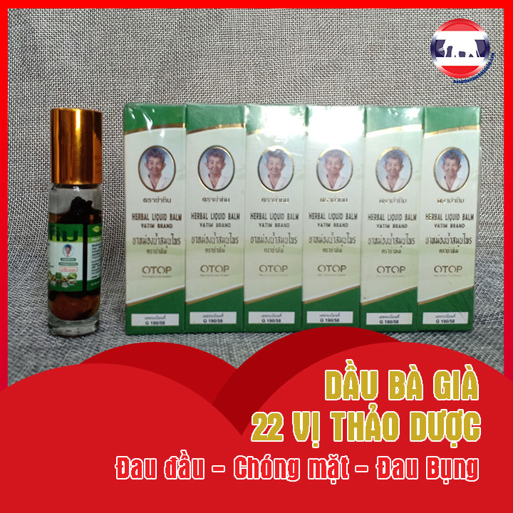 Dầu 22 Vị Thảo Dược Bà Gìa OTOP Thái Lan