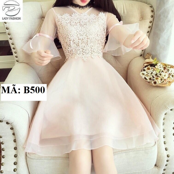 [HCM]ĐẦM REN PHỐI LƯỚI B500 ĐỦ SIZE 30 ĐẾN 72KG