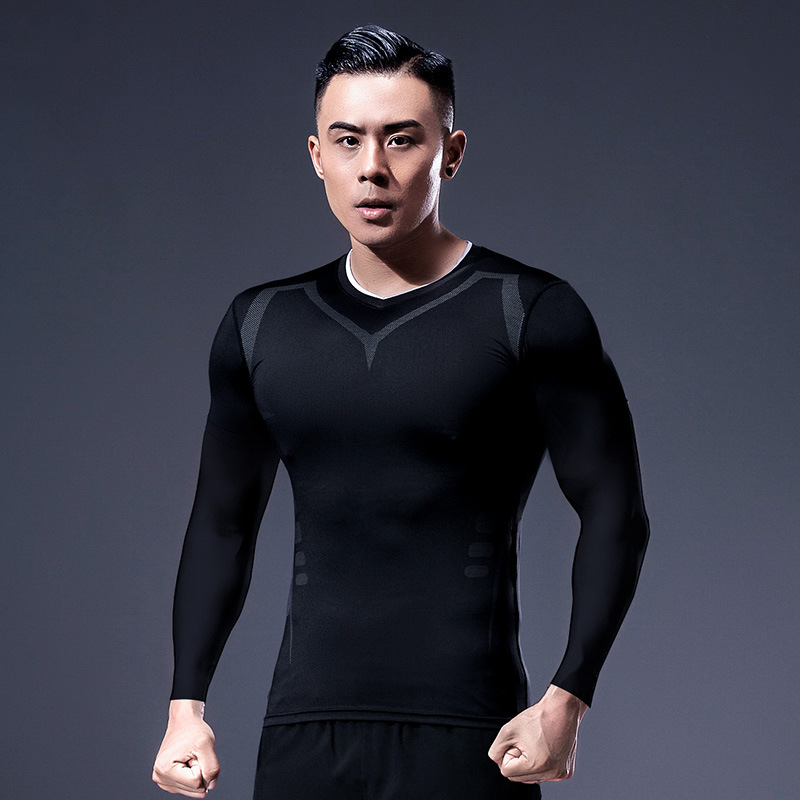 Áo Giữ Nhiệt Thể Thao Nam Dài Tay Phong Cách Chuyên Nghiệp