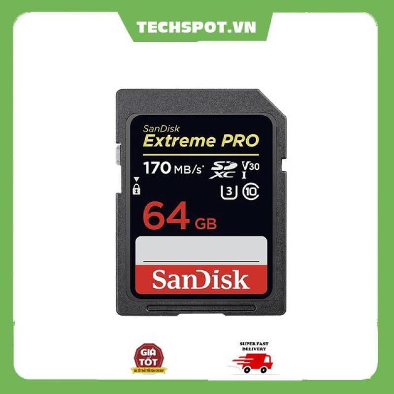 Thẻ nhớ SDXC SanDisk Extreme PRO 64GB UHS-I/U3 170MB/s