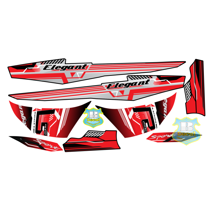 Tem rời elegant 50 2016 R trắng đỏ đen