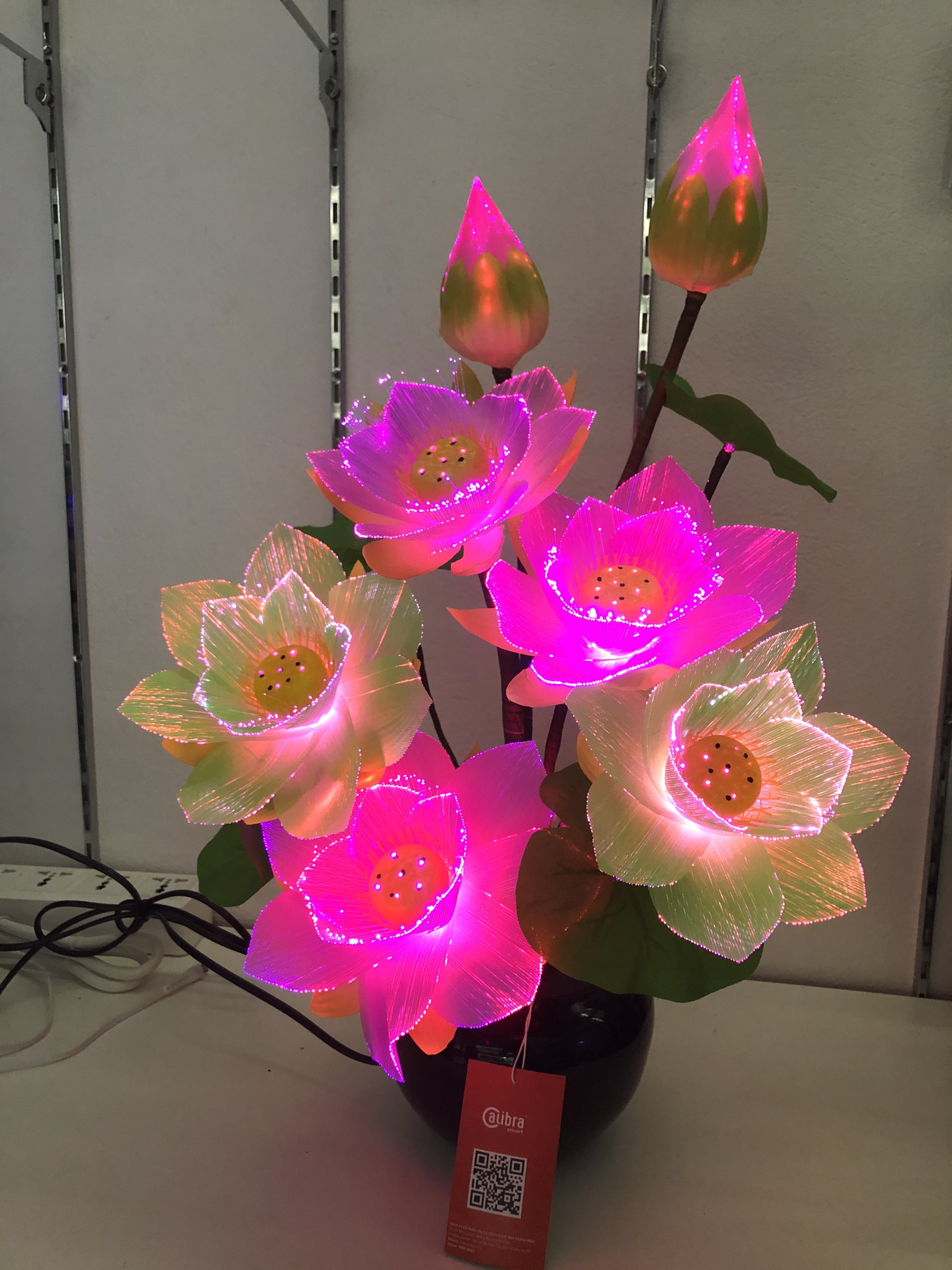 BÌNH HOA ĐÈN LED-BÌNH HOA SEN-HOA TRANG TRÍ