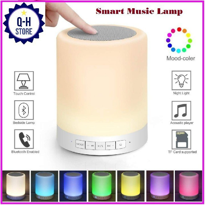LOA BLUETOOTH Y2 KIÊM ĐÈN NGỦ CẢM ỨNG ĐỒI MÀU